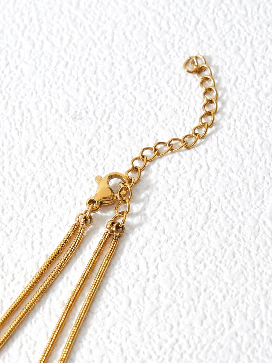 Colar Duo Élégance Interlink Banhado em Ouro 18K