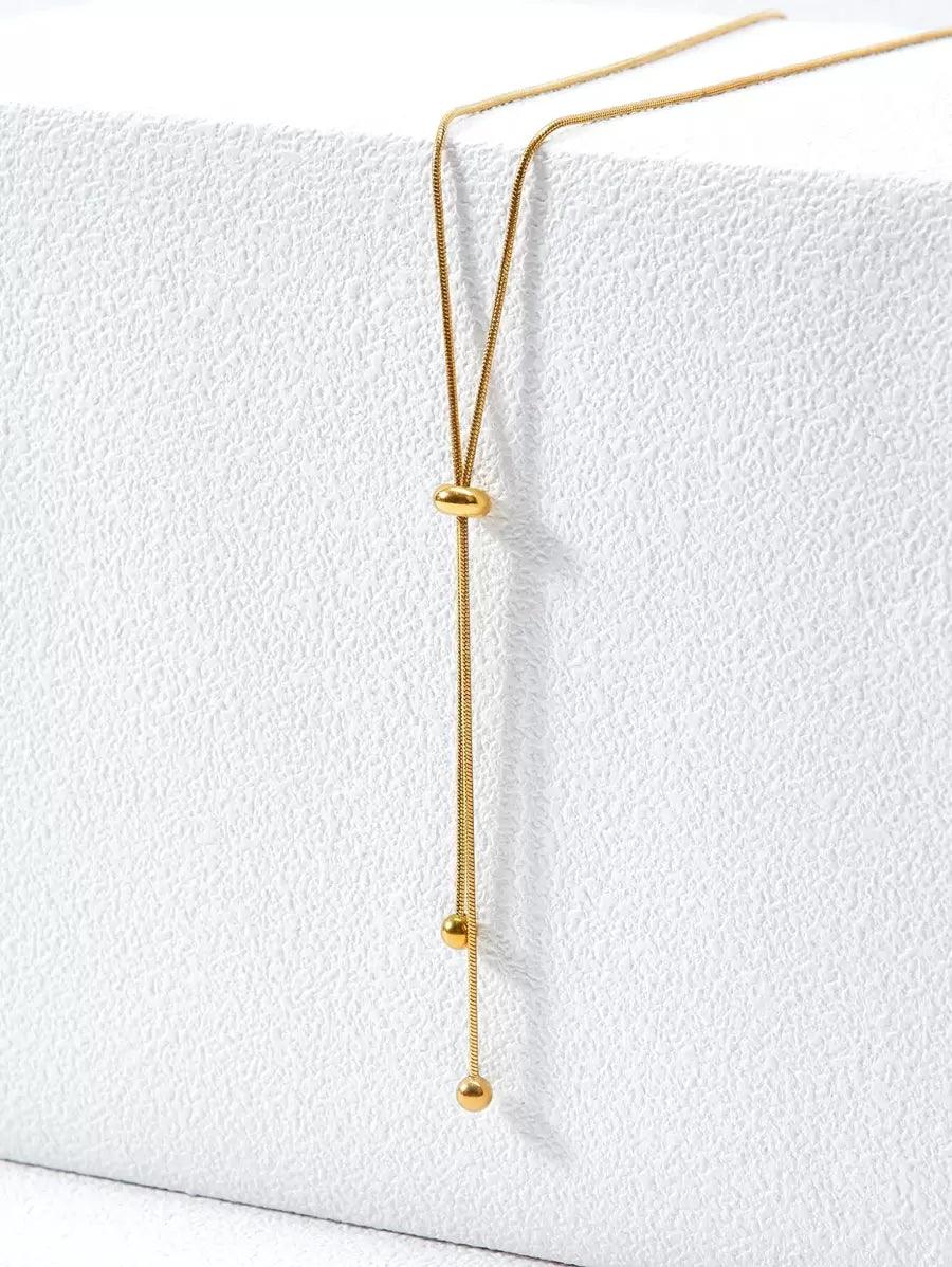 Colar Élégance Ajustable Banhado em Ouro 18K