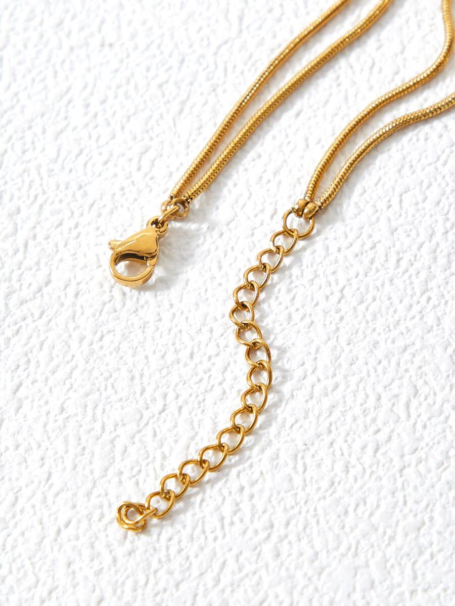 Colar Duo Élégance Interlink Banhado em Ouro 18K