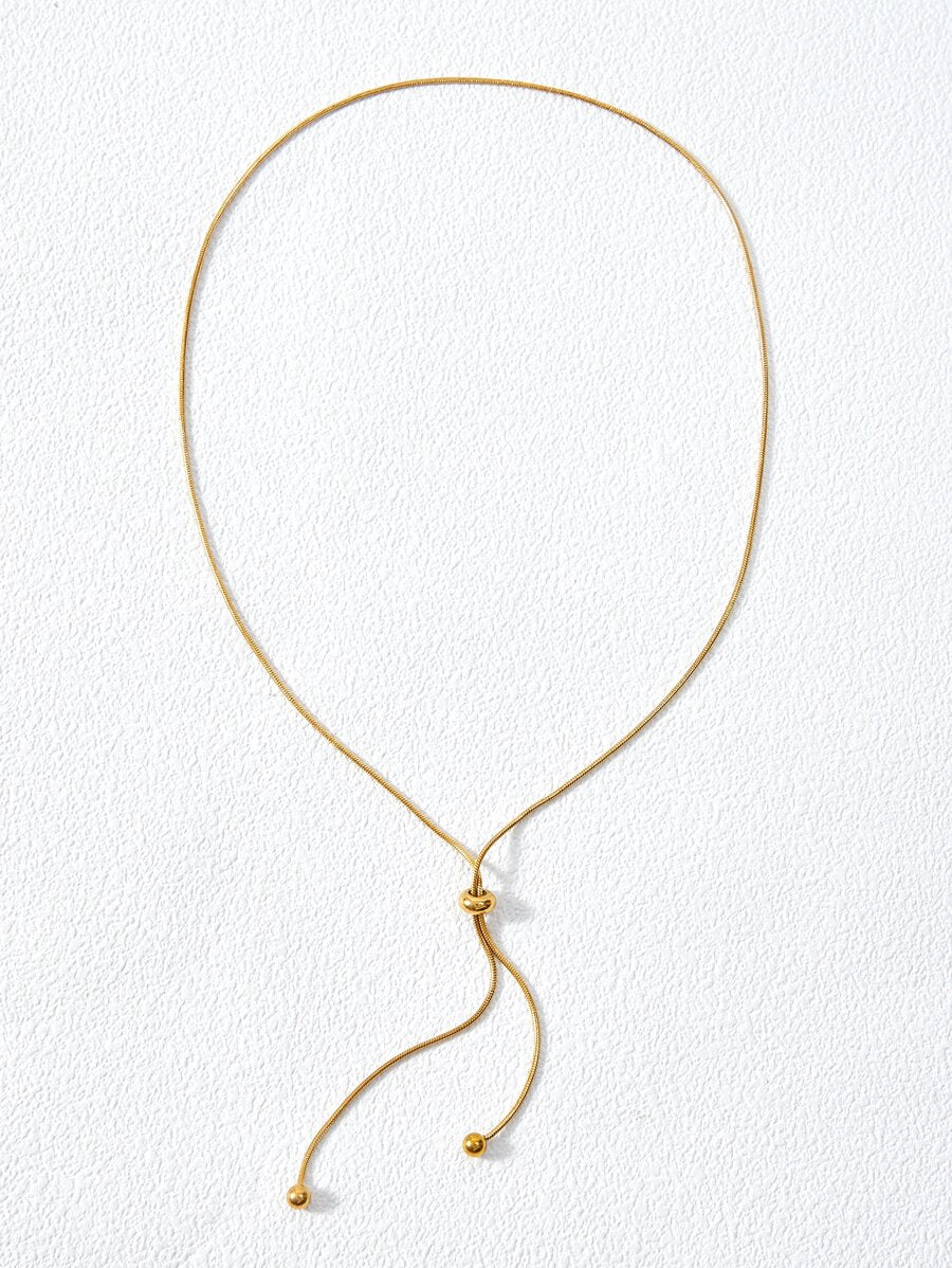 Colar Élégance Ajustable Banhado em Ouro 18K
