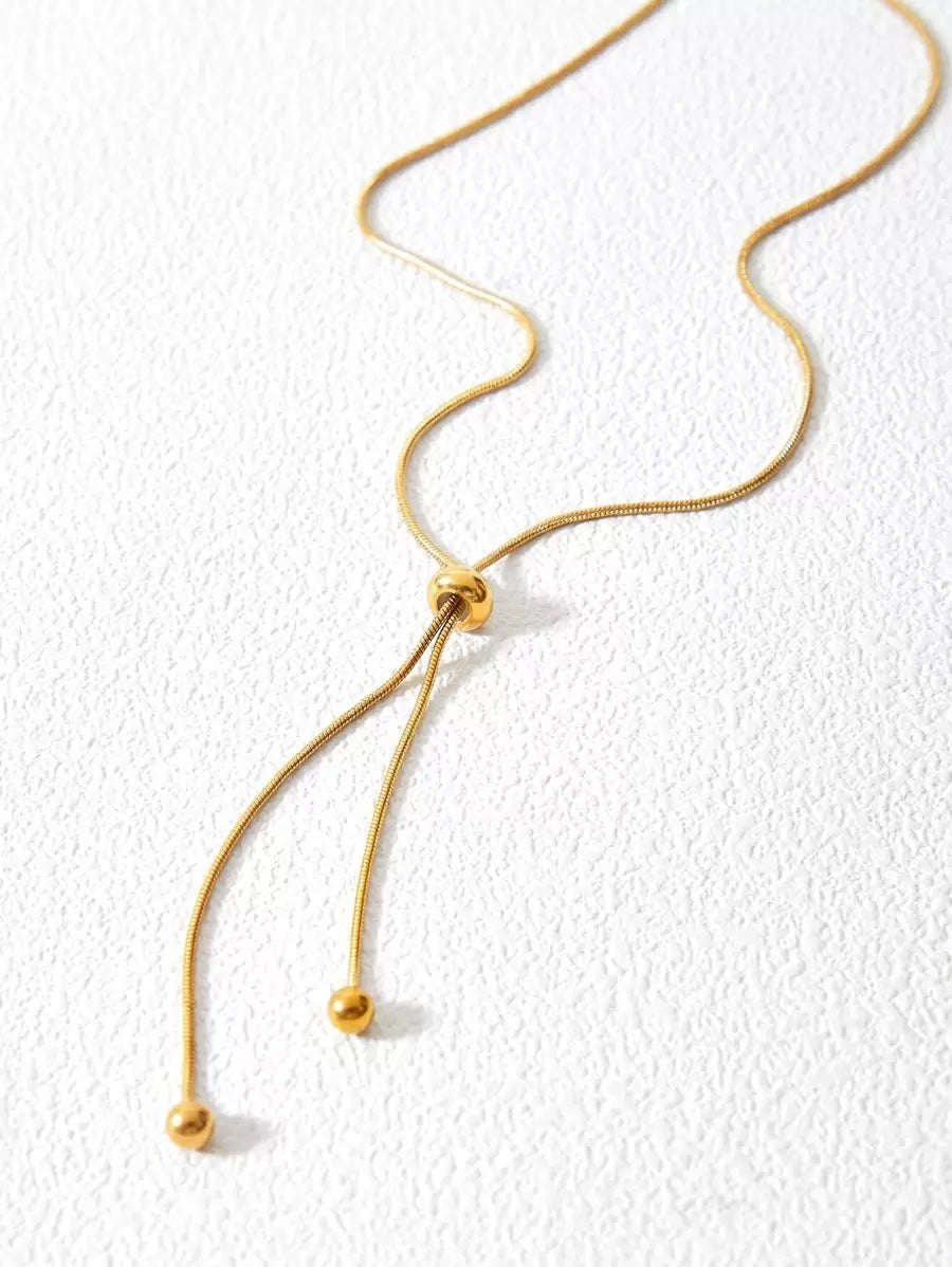 Colar Élégance Ajustable Banhado em Ouro 18K