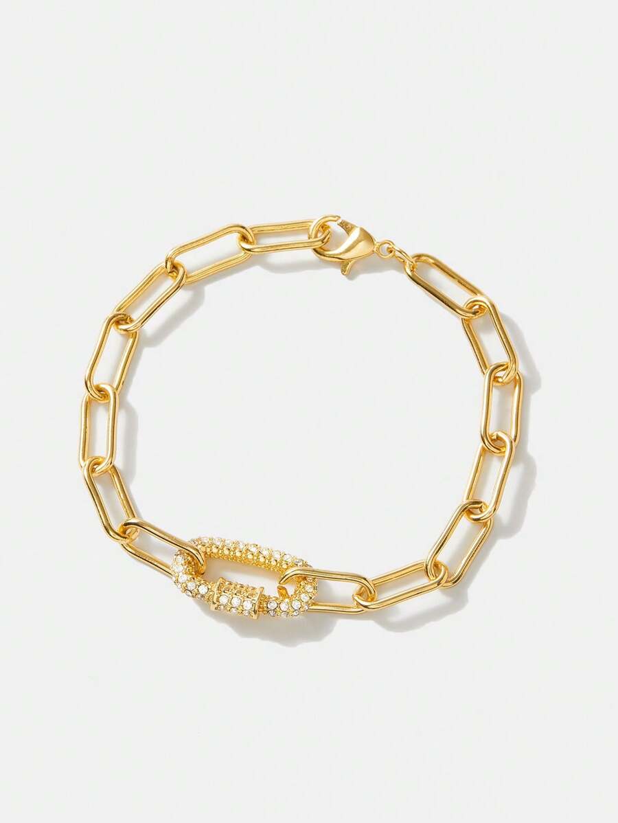 Pulseira Élise Pavé Banhada em Ouro 18K