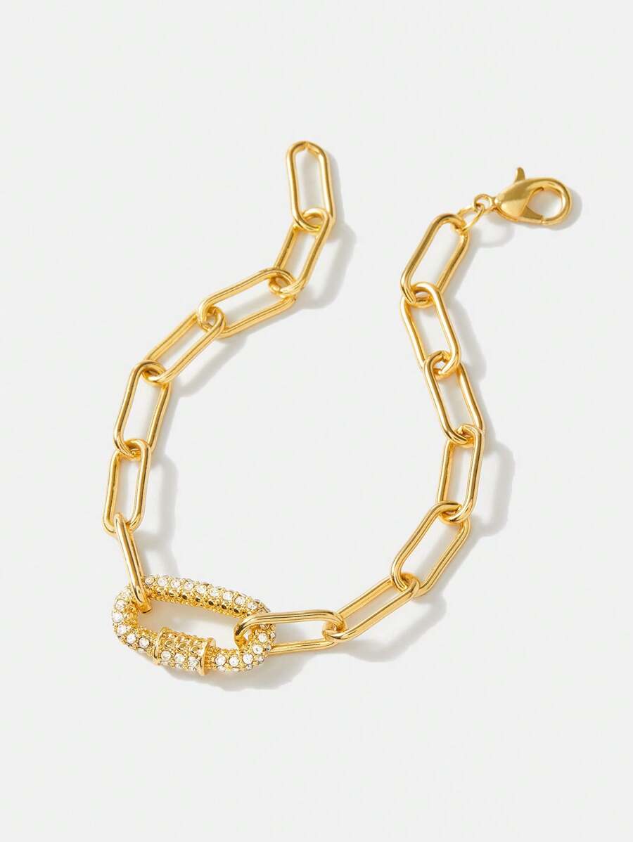 Pulseira Élise Pavé Banhada em Ouro 18K