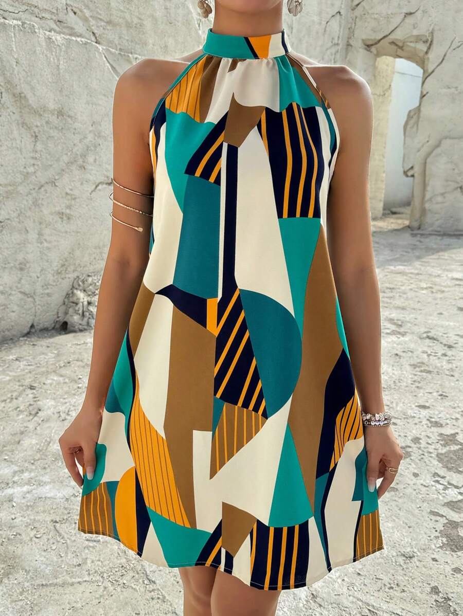 Vestido Céline Geométrico Flow
