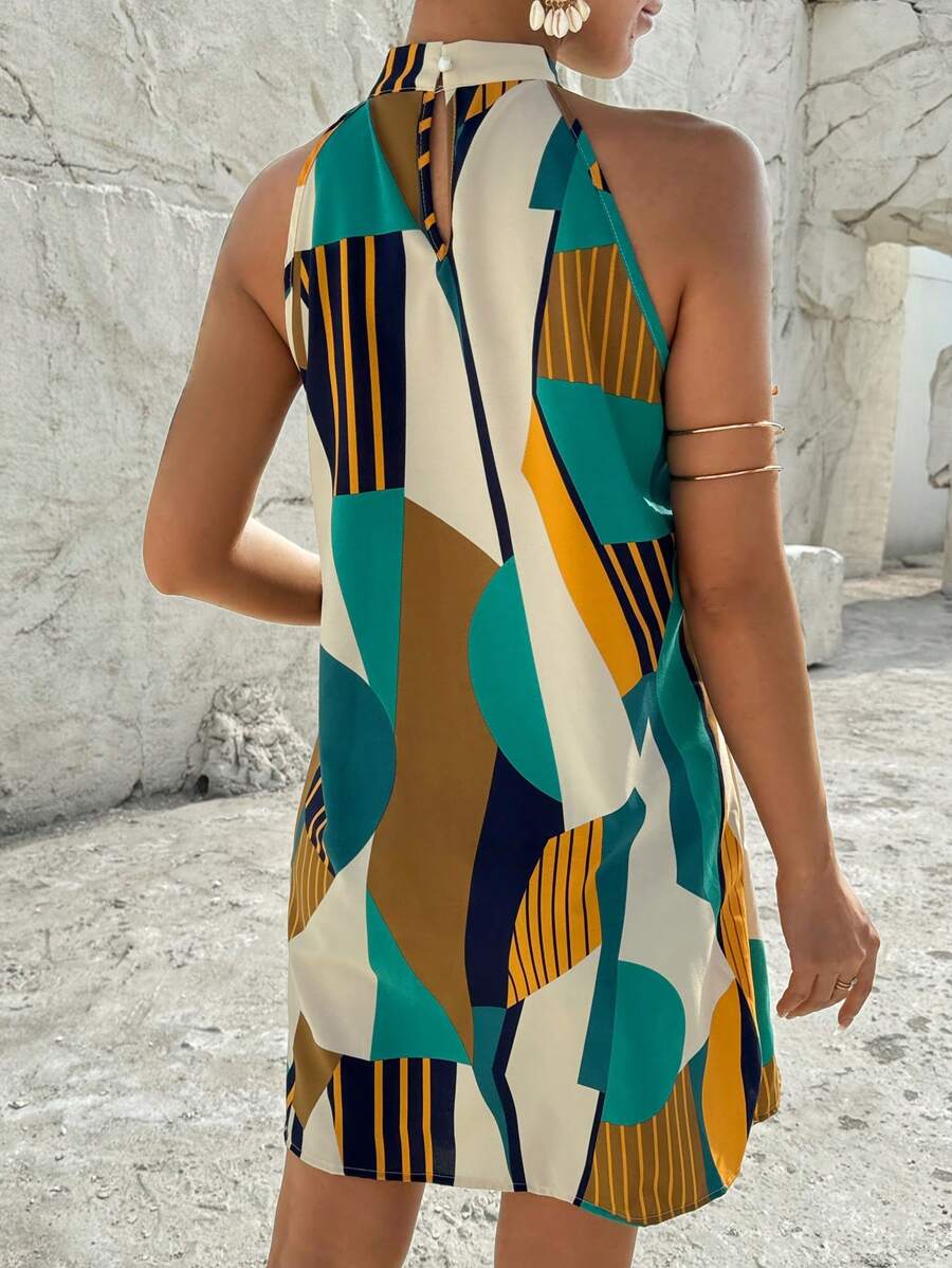 Vestido Céline Geométrico Flow