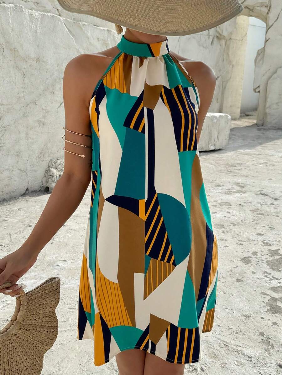 Vestido Céline Geométrico Flow