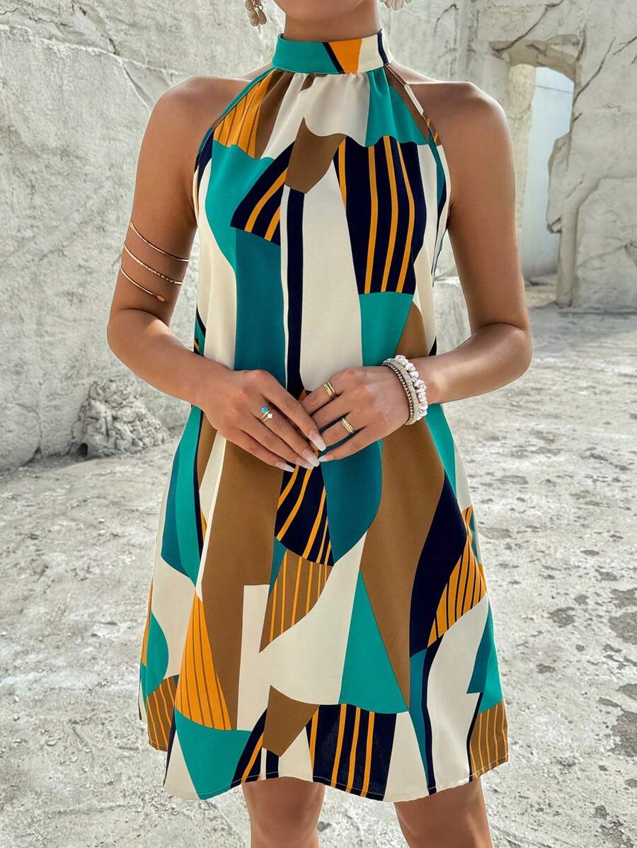 Vestido Céline Geométrico Flow