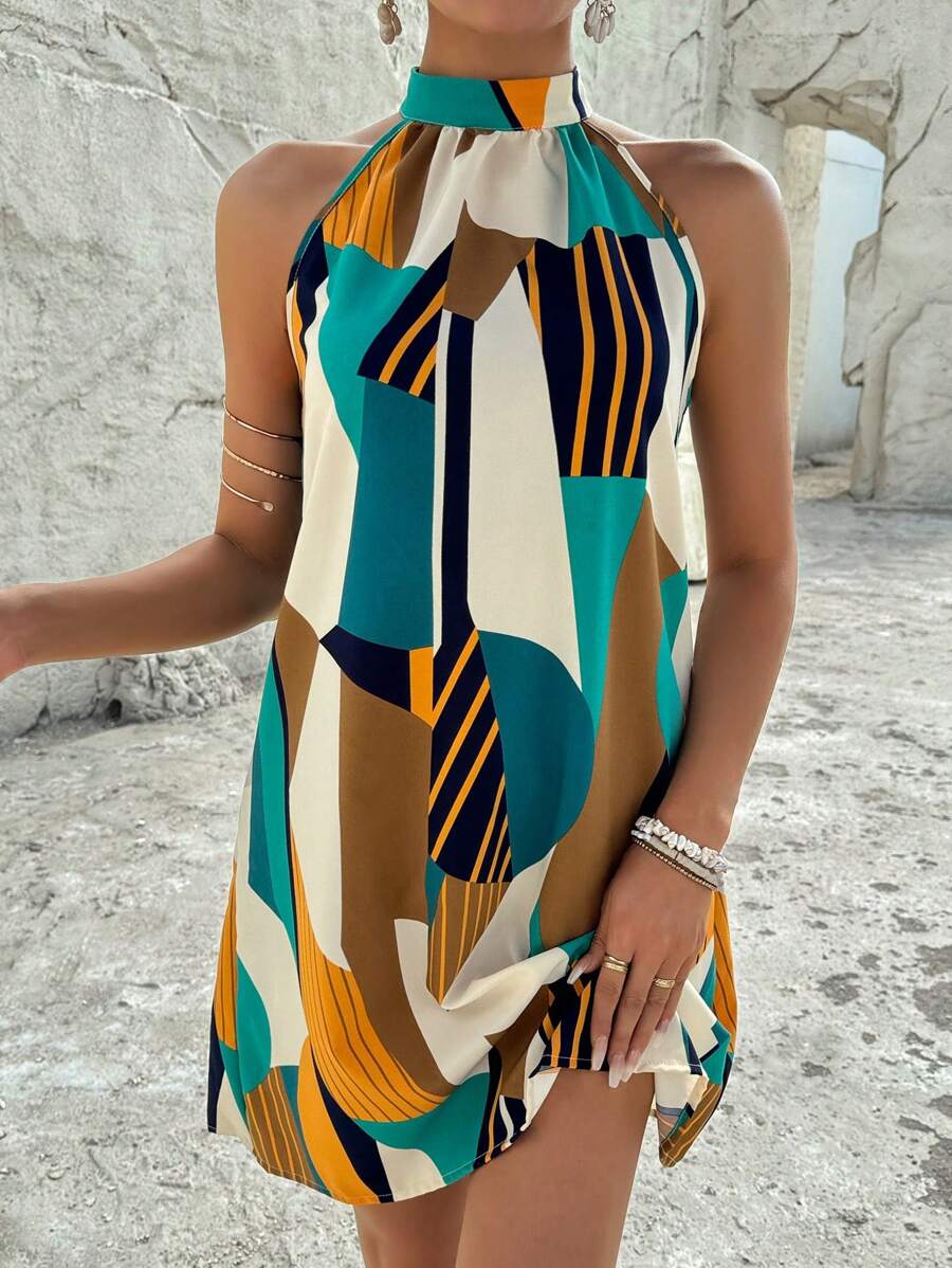 Vestido Céline Geométrico Flow