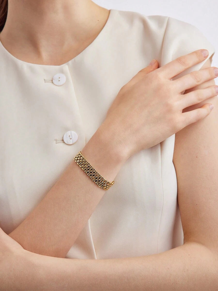 Pulseira Aurielle Banhado em Ouro 18K