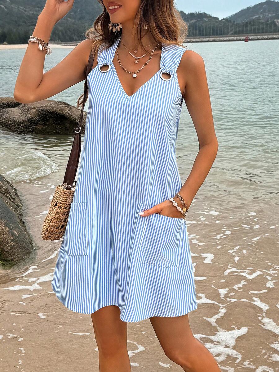 Vestido Brisa Listrada Casual