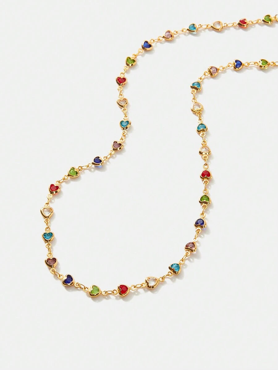 Colar Delphine Colors Banhado em Ouro 18k