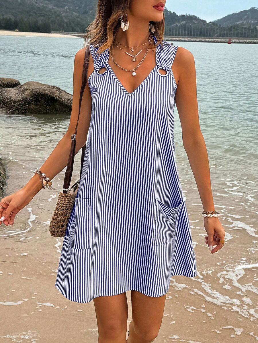 Vestido Brisa Listrada Casual