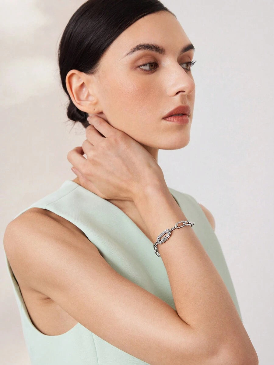 Pulseira Élise Pavé Banhada em Ouro 18K