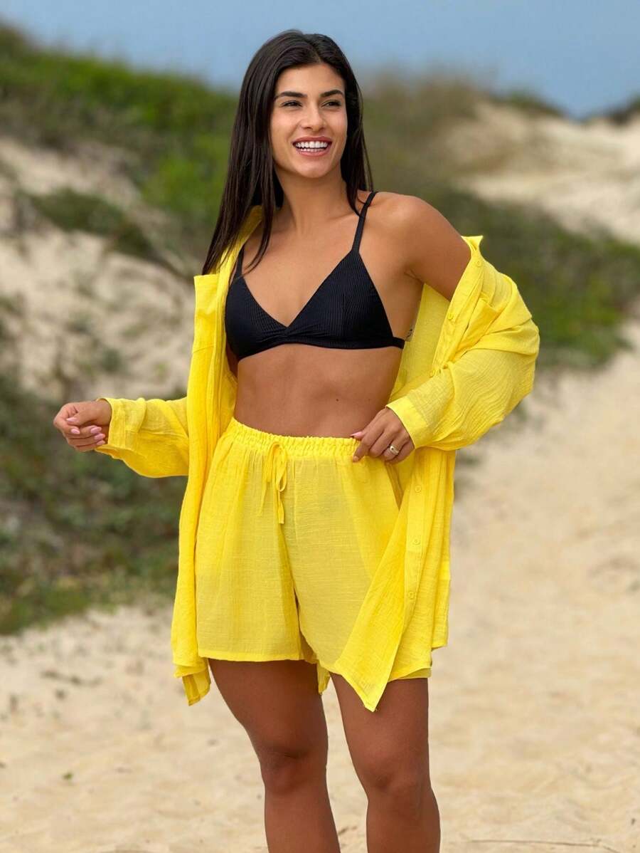 Saída de Praia Camisão e Short Verão