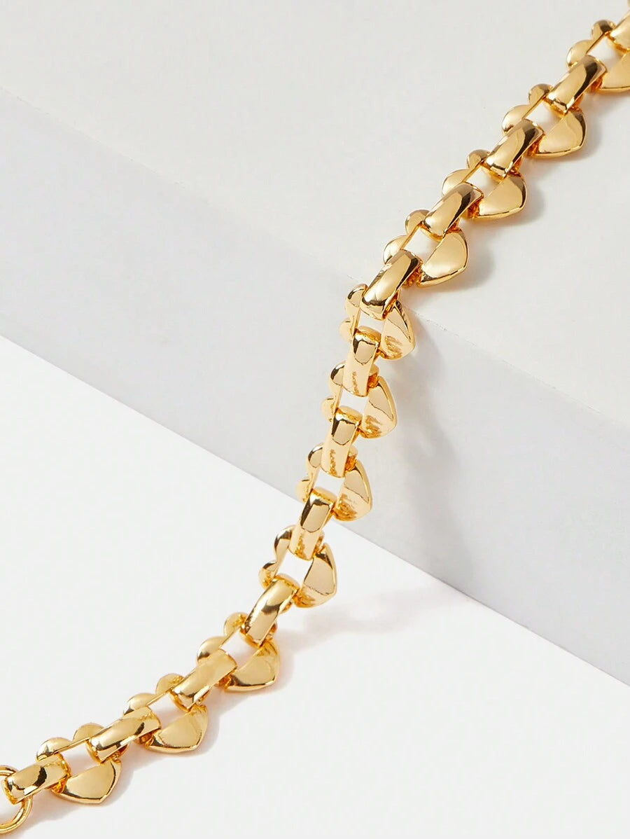 Pulseira Corações Lumière Banhada em Ouro 18K