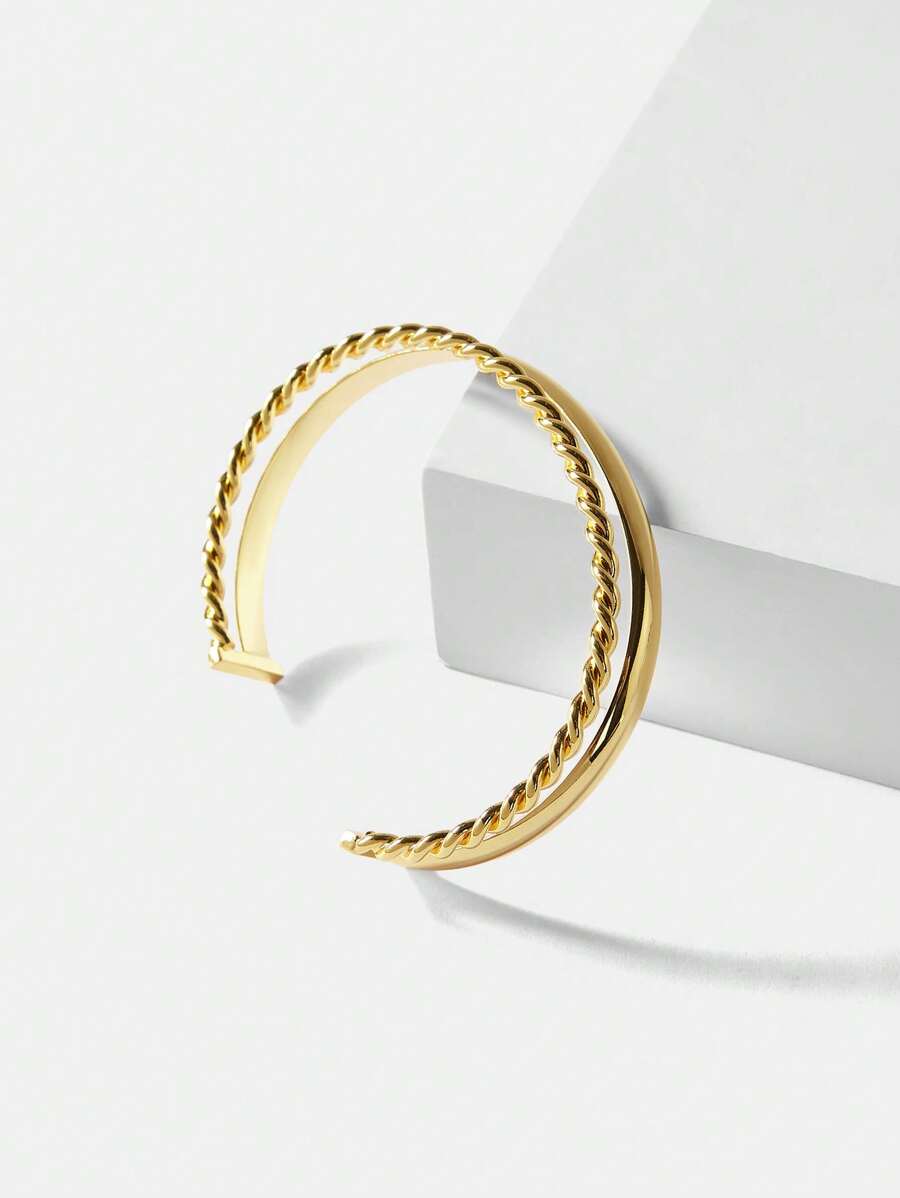 Bracelete Duo Élégance Banhado em Ouro 18K