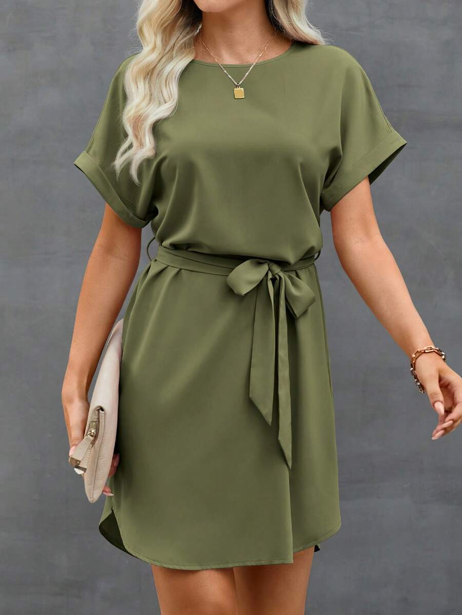 Vestido Laura Curto com Amarração