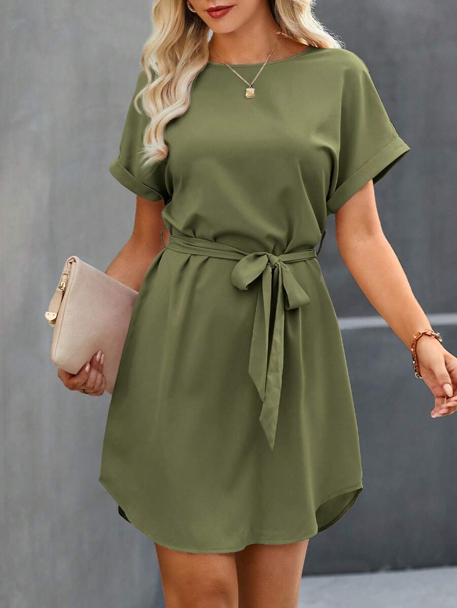 Vestido Laura Curto com Amarração