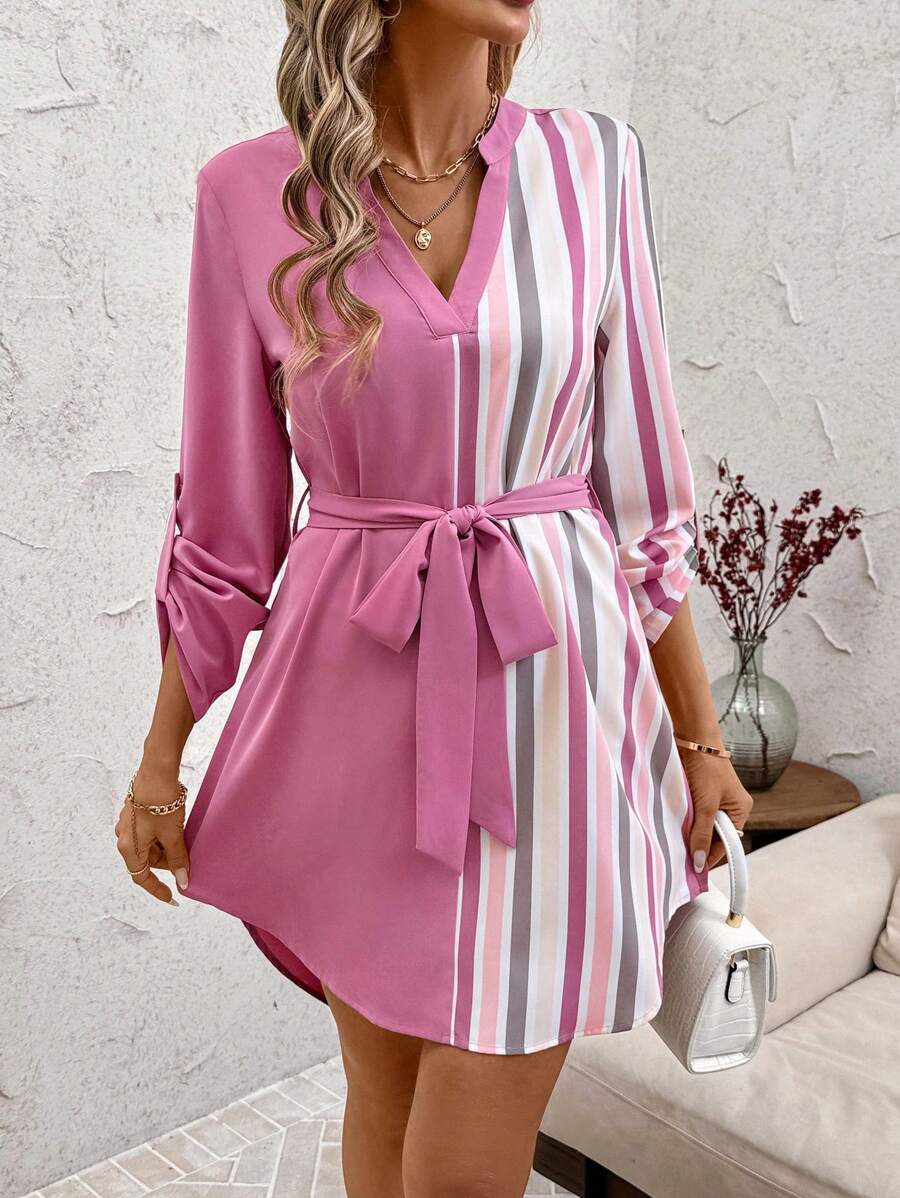 Vestido Poá Elisa Elegante Trabalho