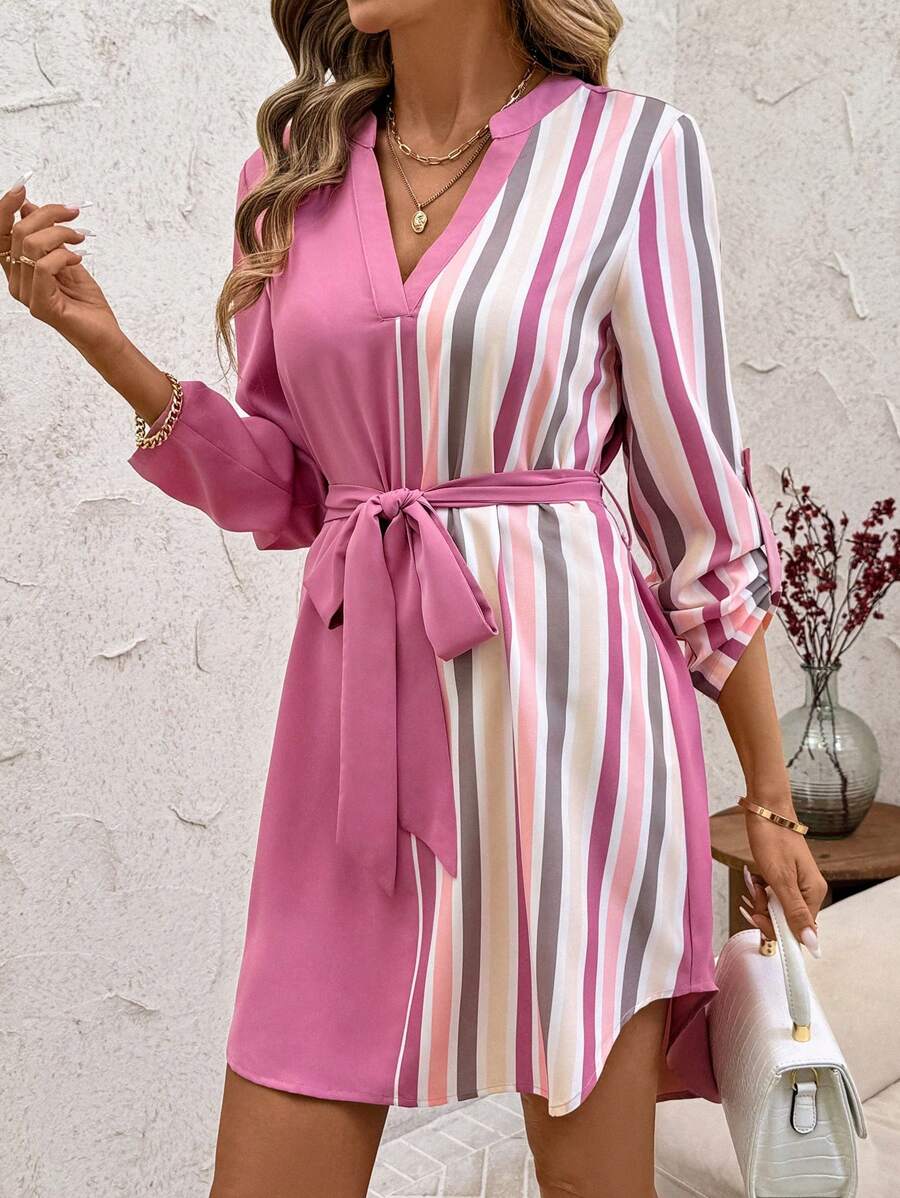 Vestido Poá Elisa Elegante Trabalho