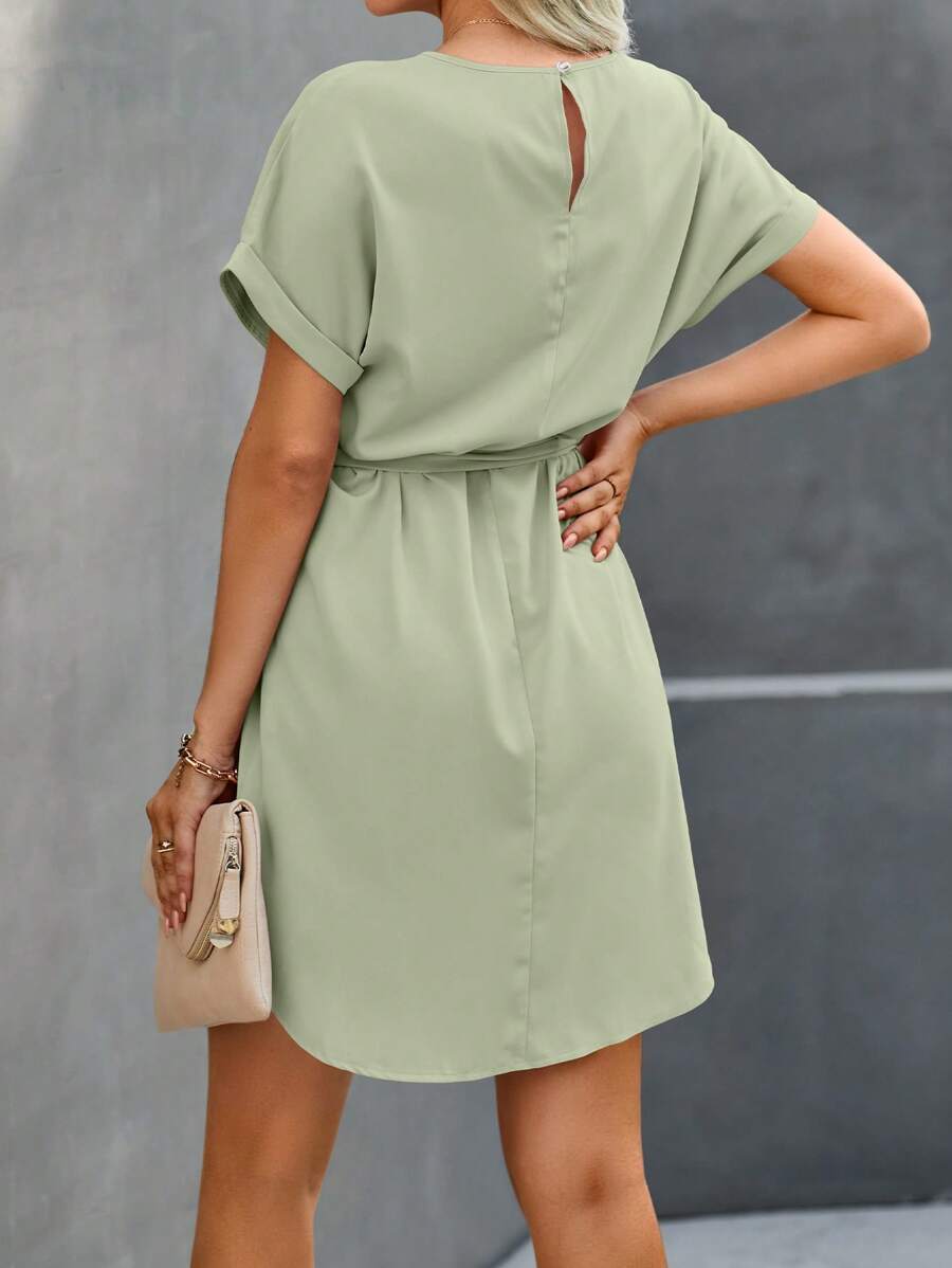 Vestido Laura Curto com Amarração