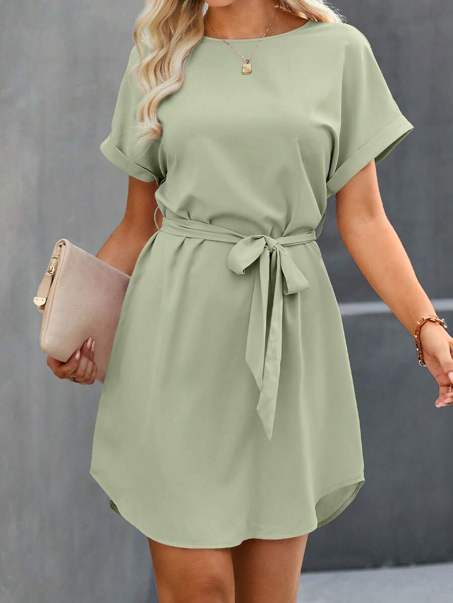 Vestido Laura Curto com Amarração