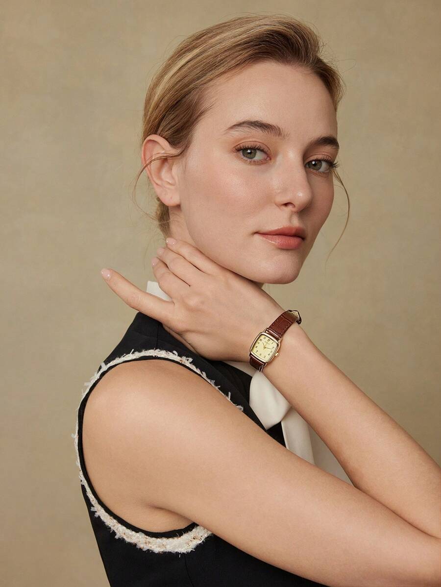 Relógio Héritage Douré Vintage Banhado em Ouro 18K