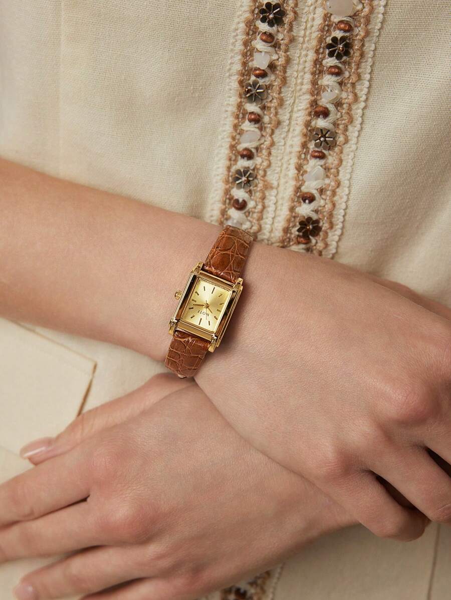 Relógio Lumière Carré Classic Banhado em Ouro 18K