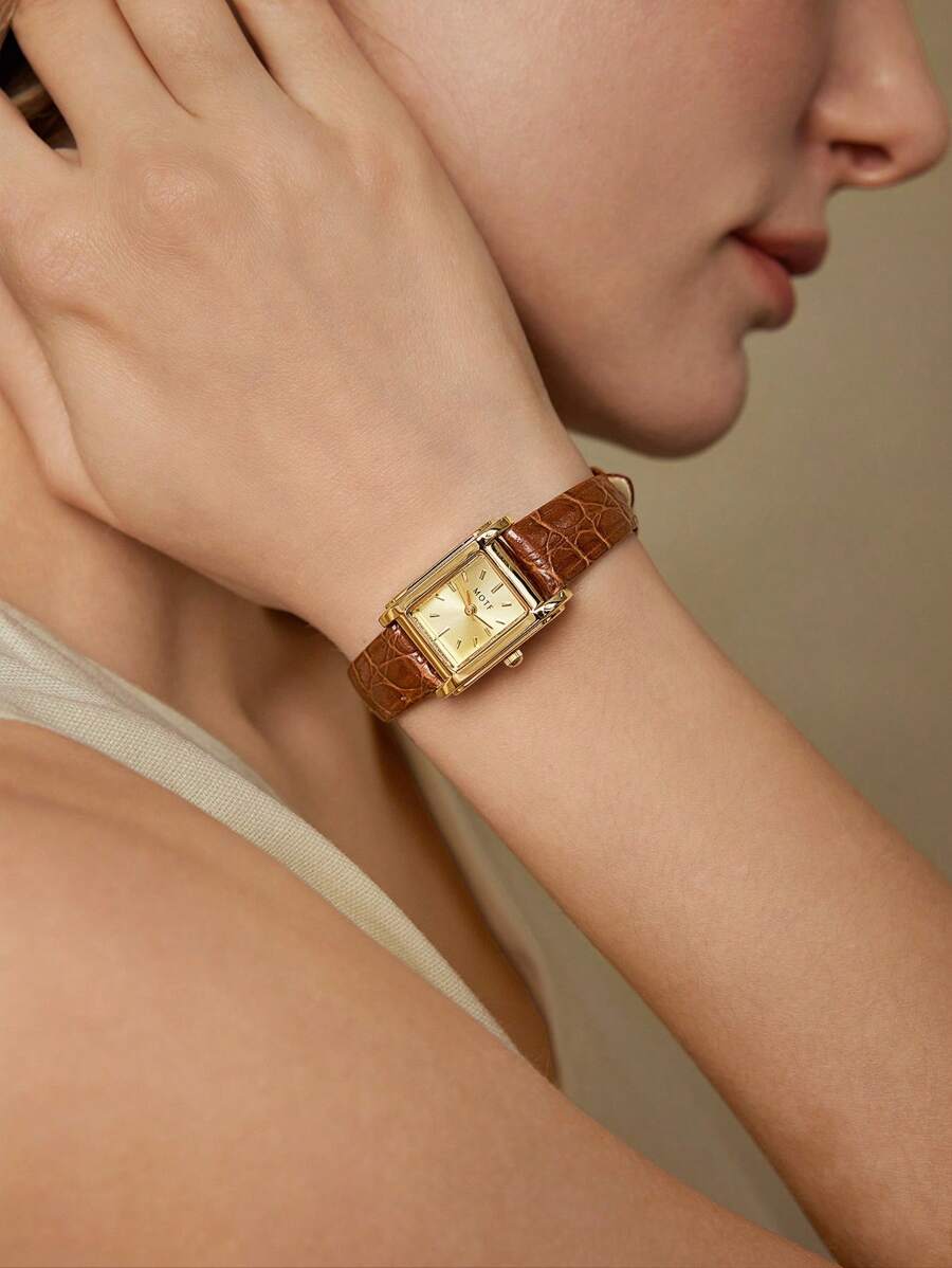 Relógio Lumière Carré Classic Banhado em Ouro 18K