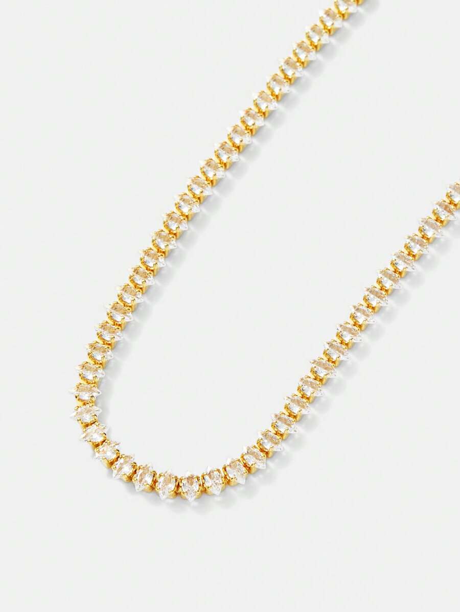 Choker Lumière Cristal Élégance Banhado em Ouro 18K
