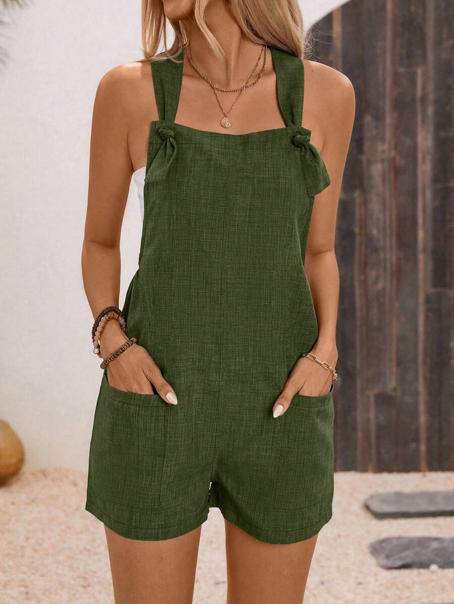 Macacão Bia Bolso Torcido Casual