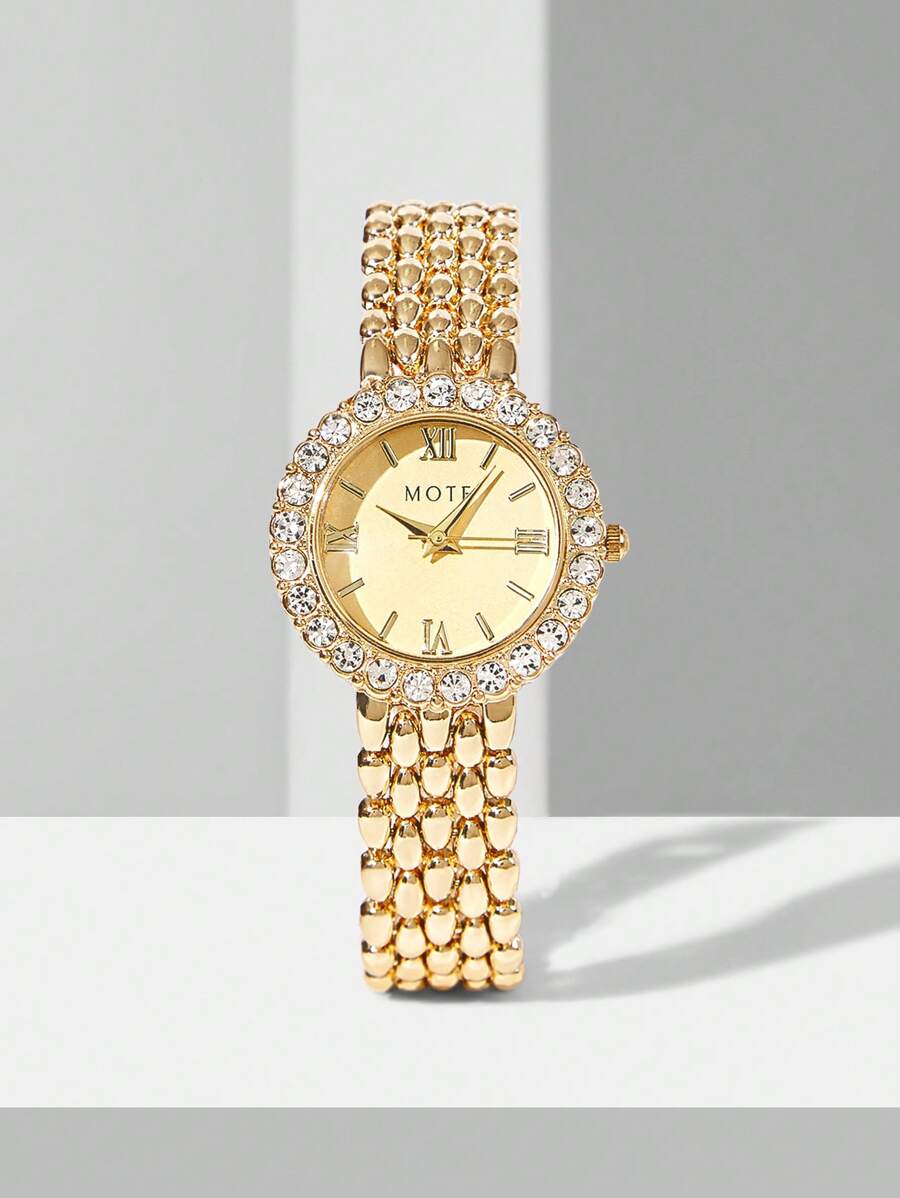 Relógio Royale Cristal Lumière Banhado em Ouro 18K