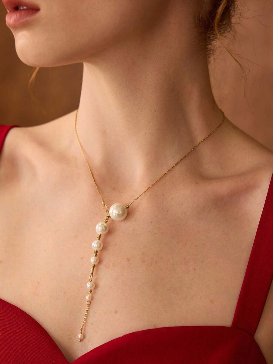 Colar Perle Cascade Banhado em Ouro 18K