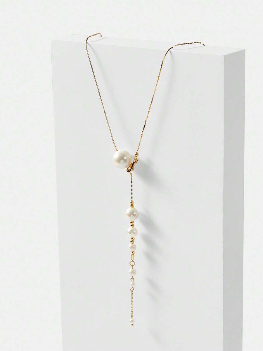 Colar Perle Cascade Banhado em Ouro 18K