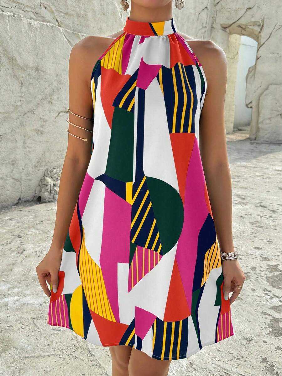 Vestido Céline Geométrico Flow