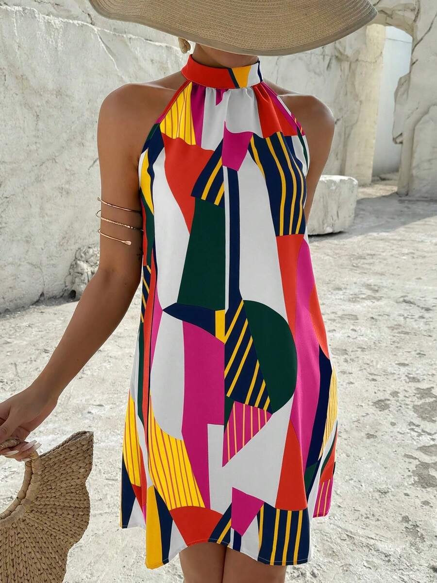 Vestido Céline Geométrico Flow