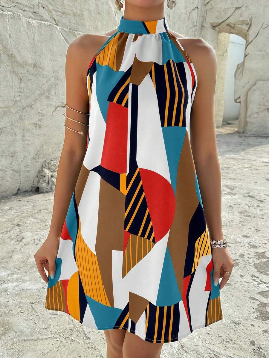 Vestido Céline Geométrico Flow