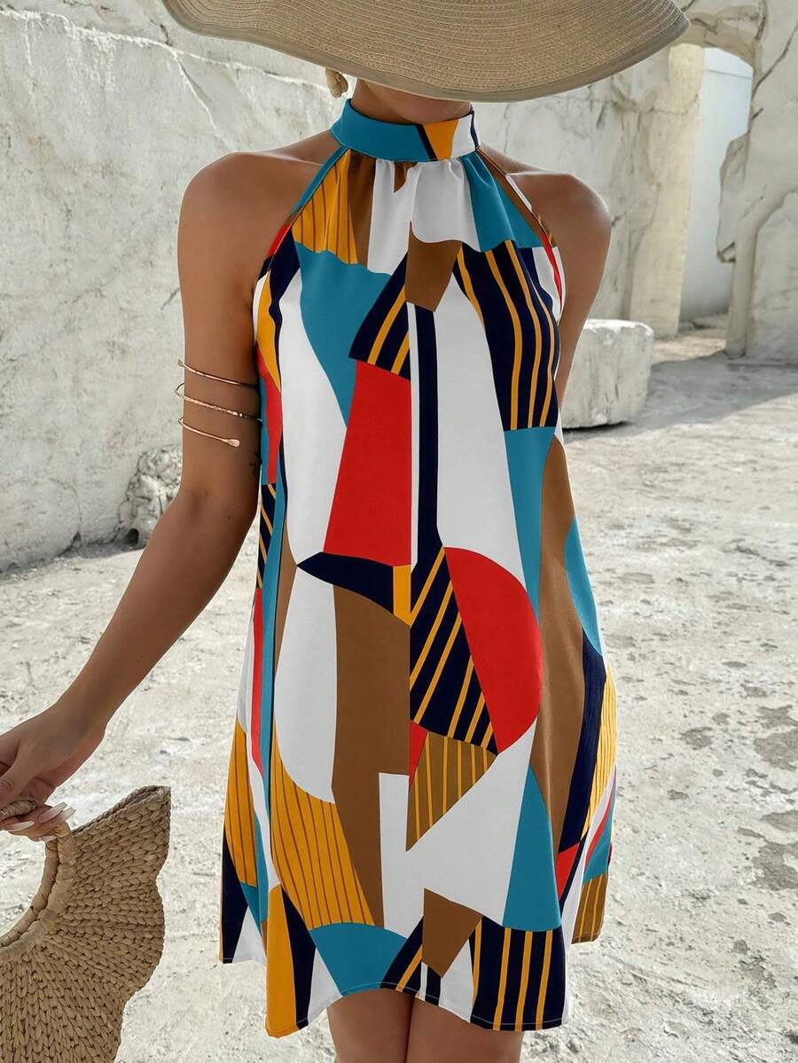 Vestido Céline Geométrico Flow