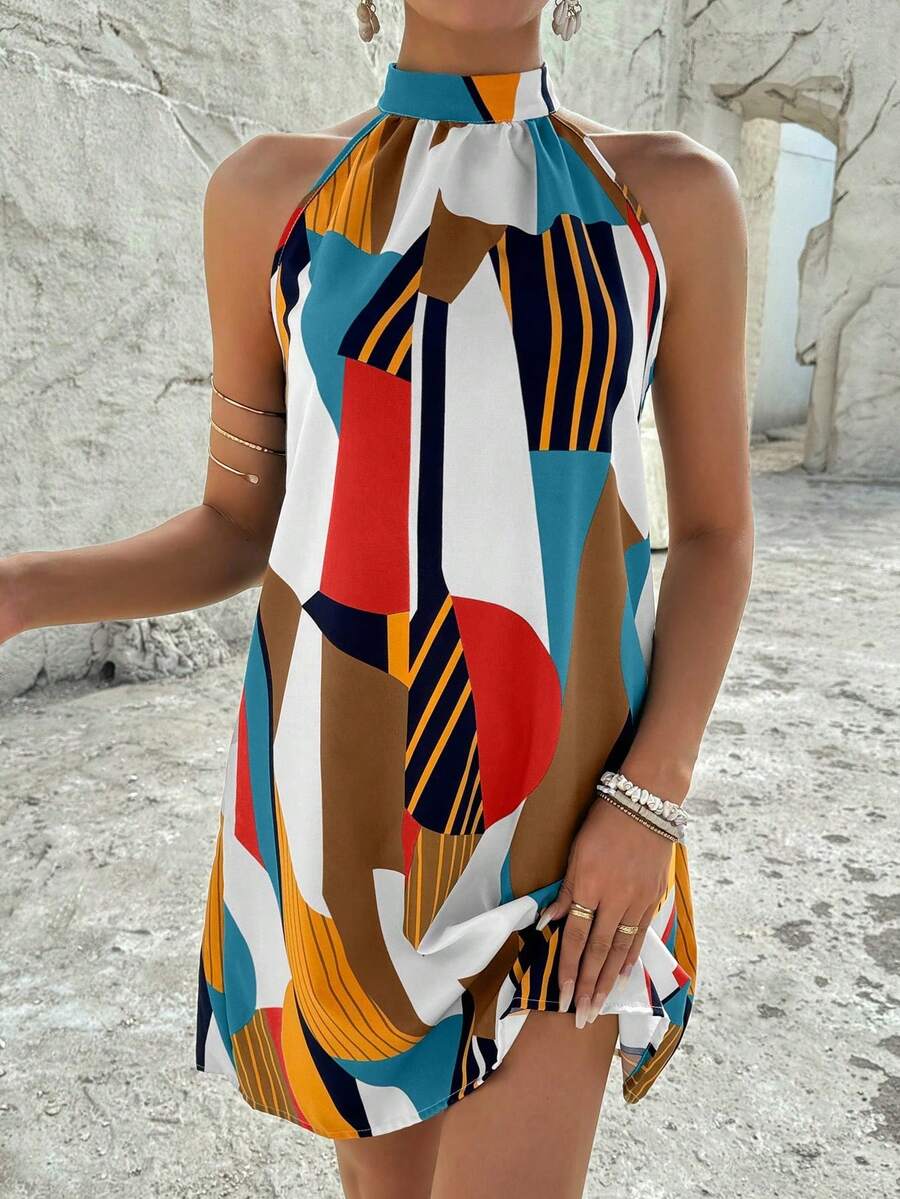 Vestido Céline Geométrico Flow