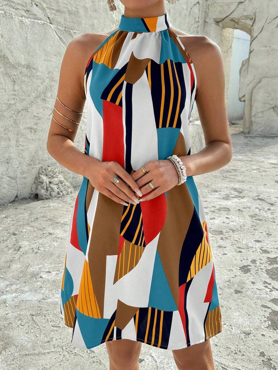 Vestido Céline Geométrico Flow