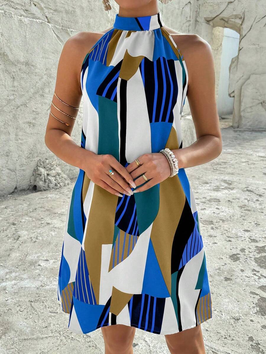 Vestido Céline Geométrico Flow