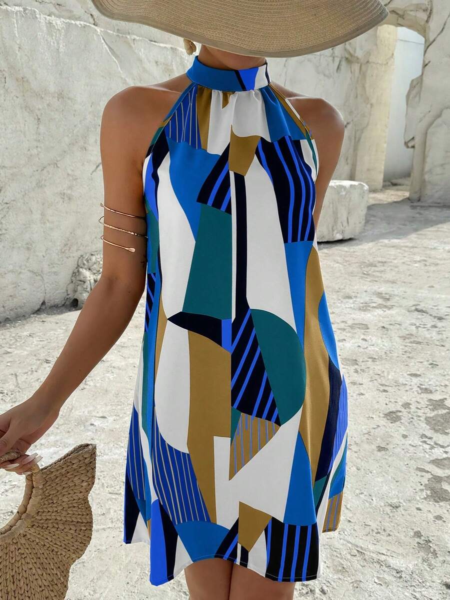 Vestido Céline Geométrico Flow