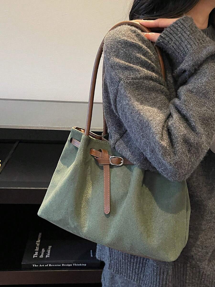 Bolsa Tote Siena Fosca com Contraste
