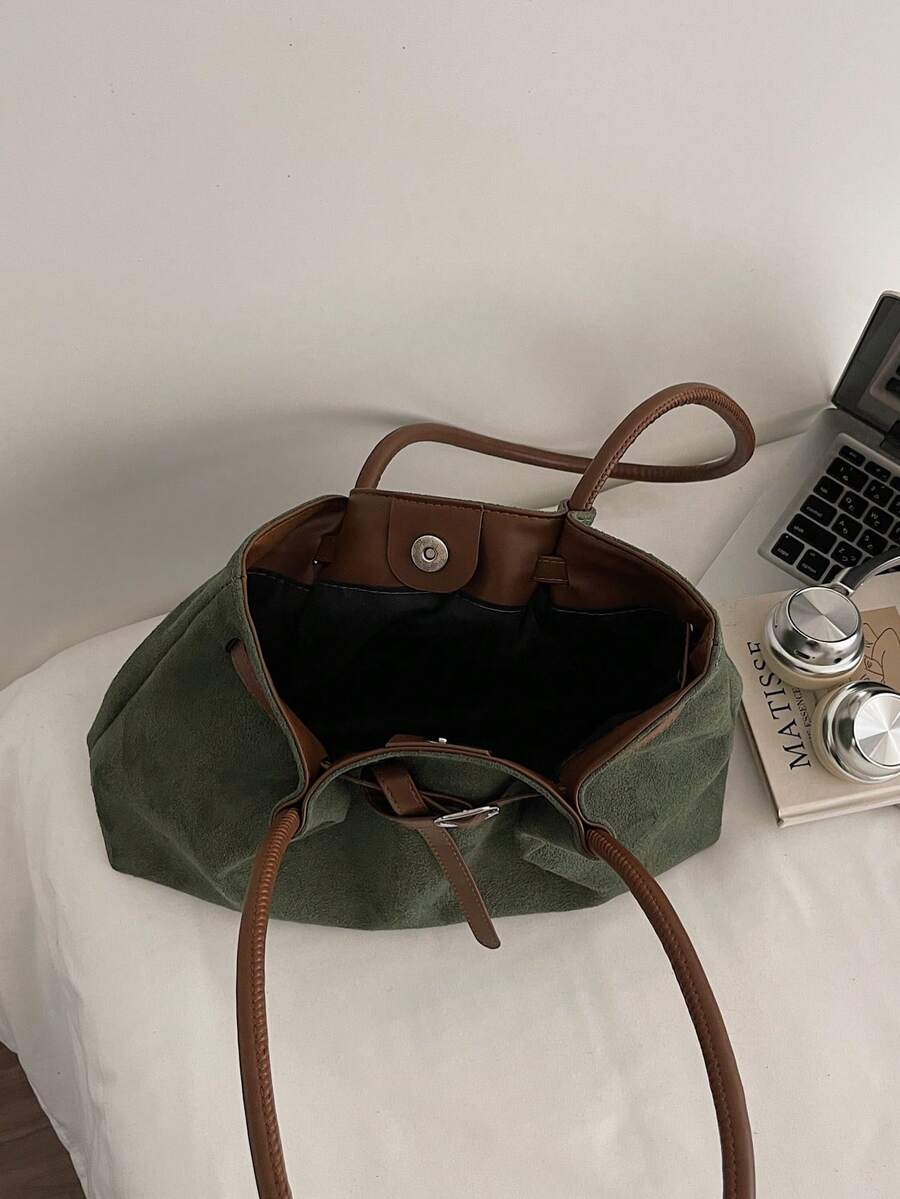 Bolsa Tote Siena Fosca com Contraste