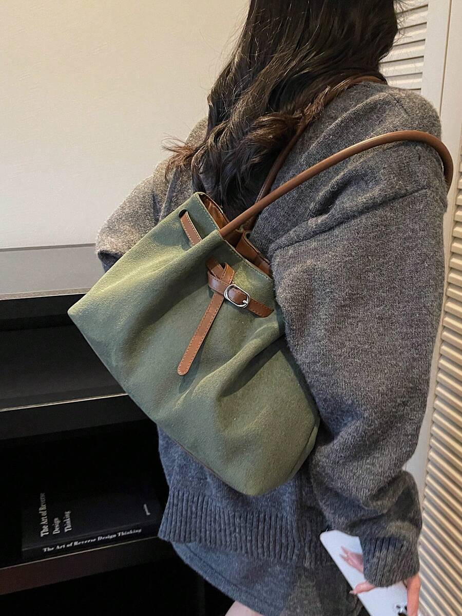 Bolsa Tote Siena Fosca com Contraste