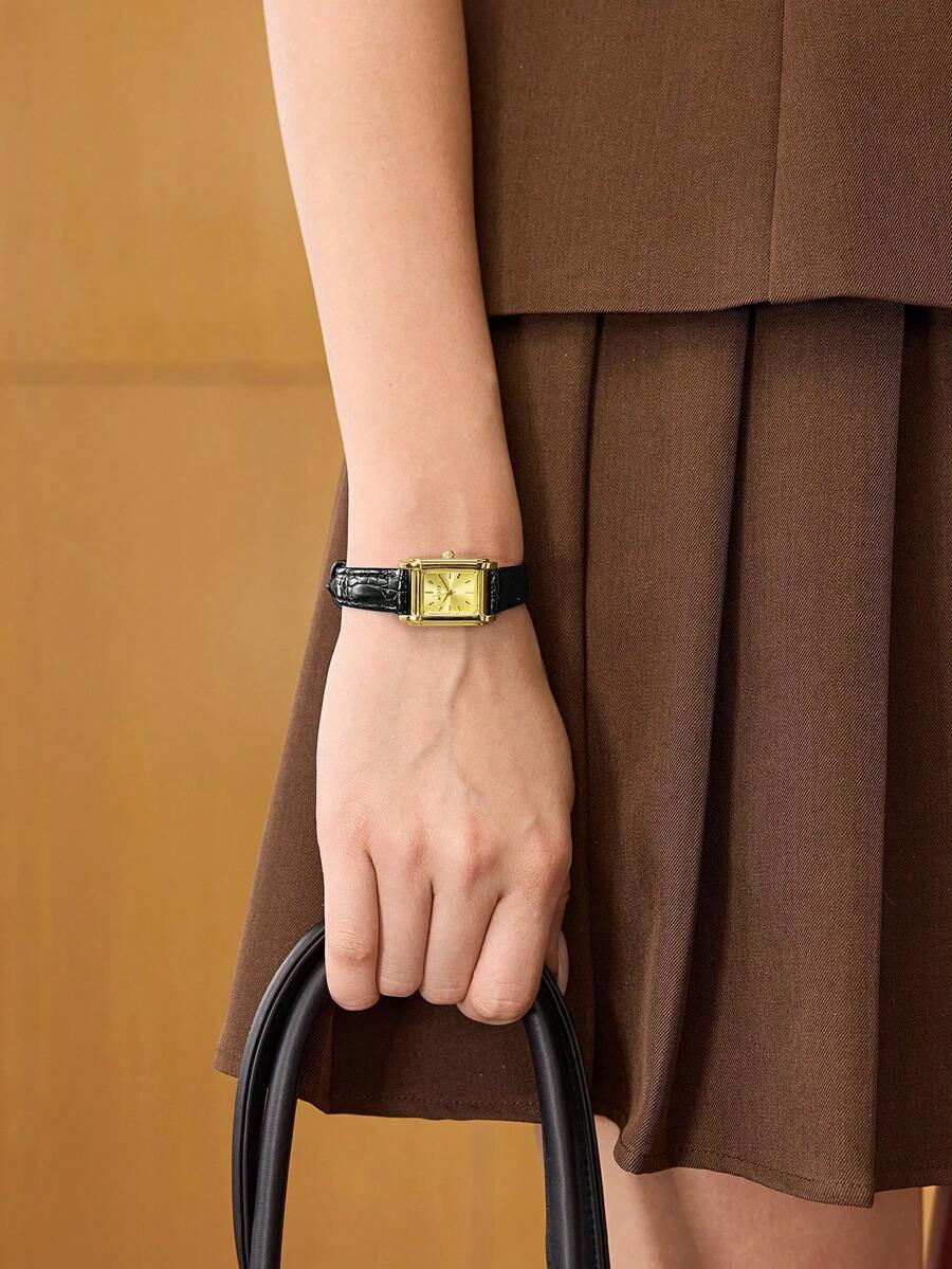 Relógio Lumière Carré Classic Banhado em Ouro 18K