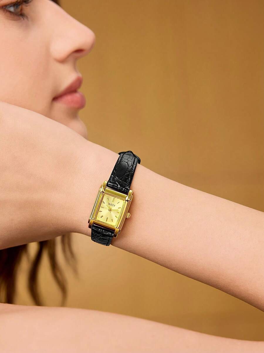 Relógio Lumière Carré Classic Banhado em Ouro 18K