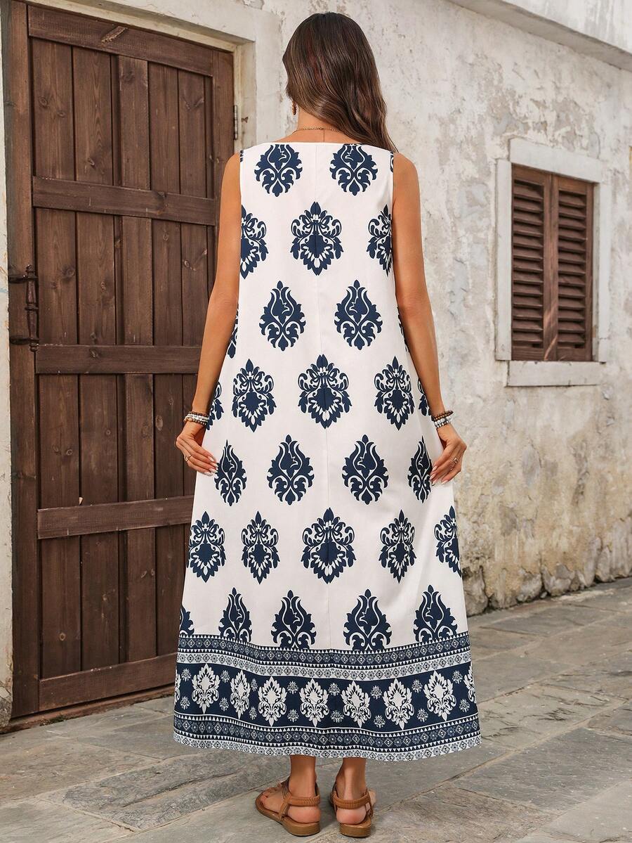 Vestido Ravena Midi Estampado