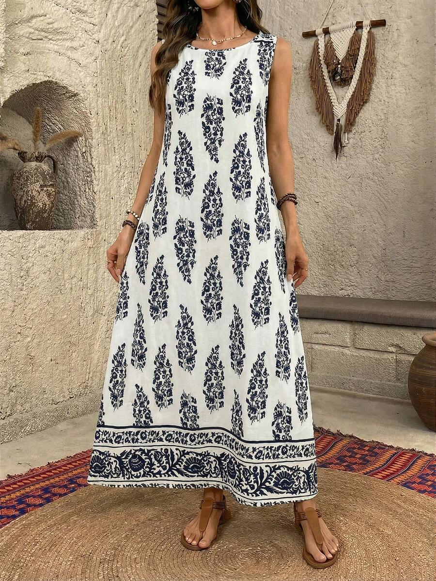 Vestido Ravena Midi Estampado