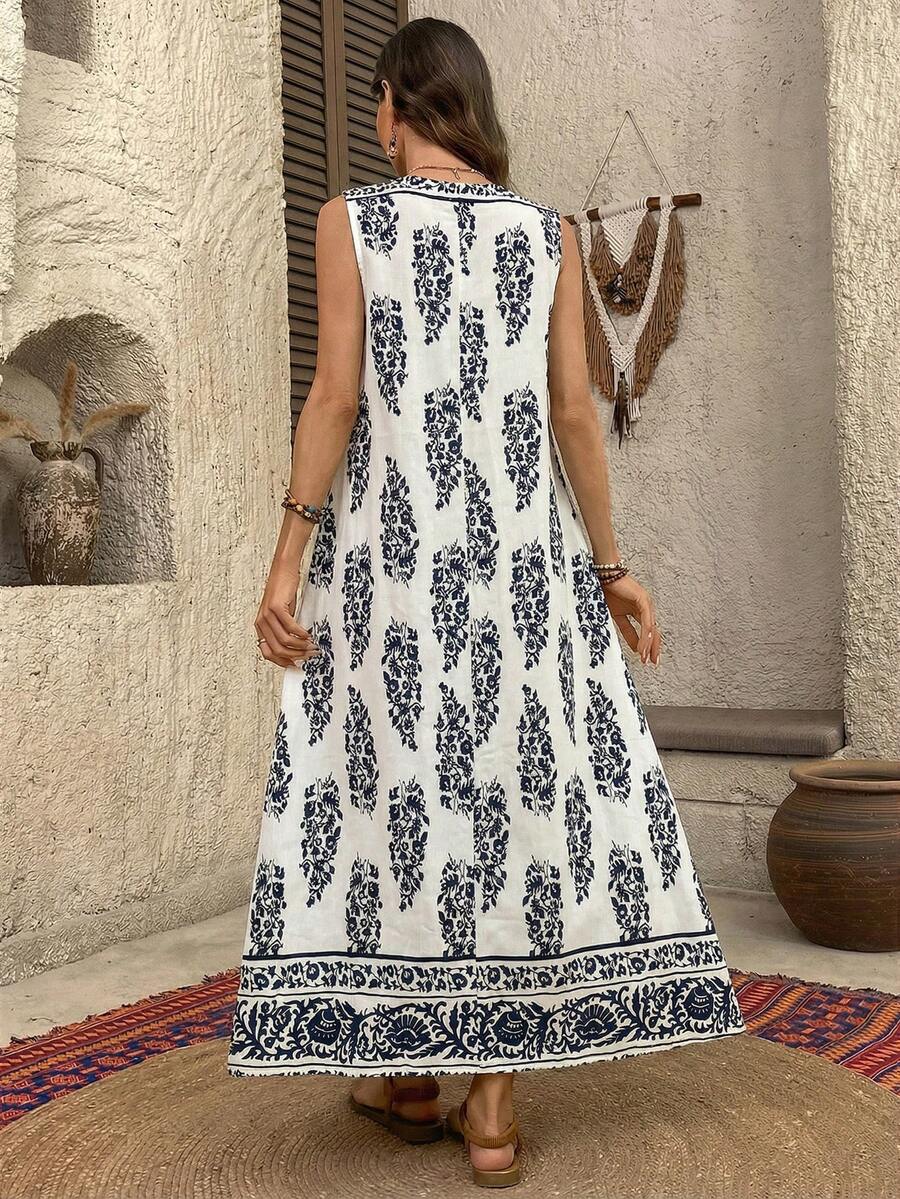 Vestido Ravena Midi Estampado